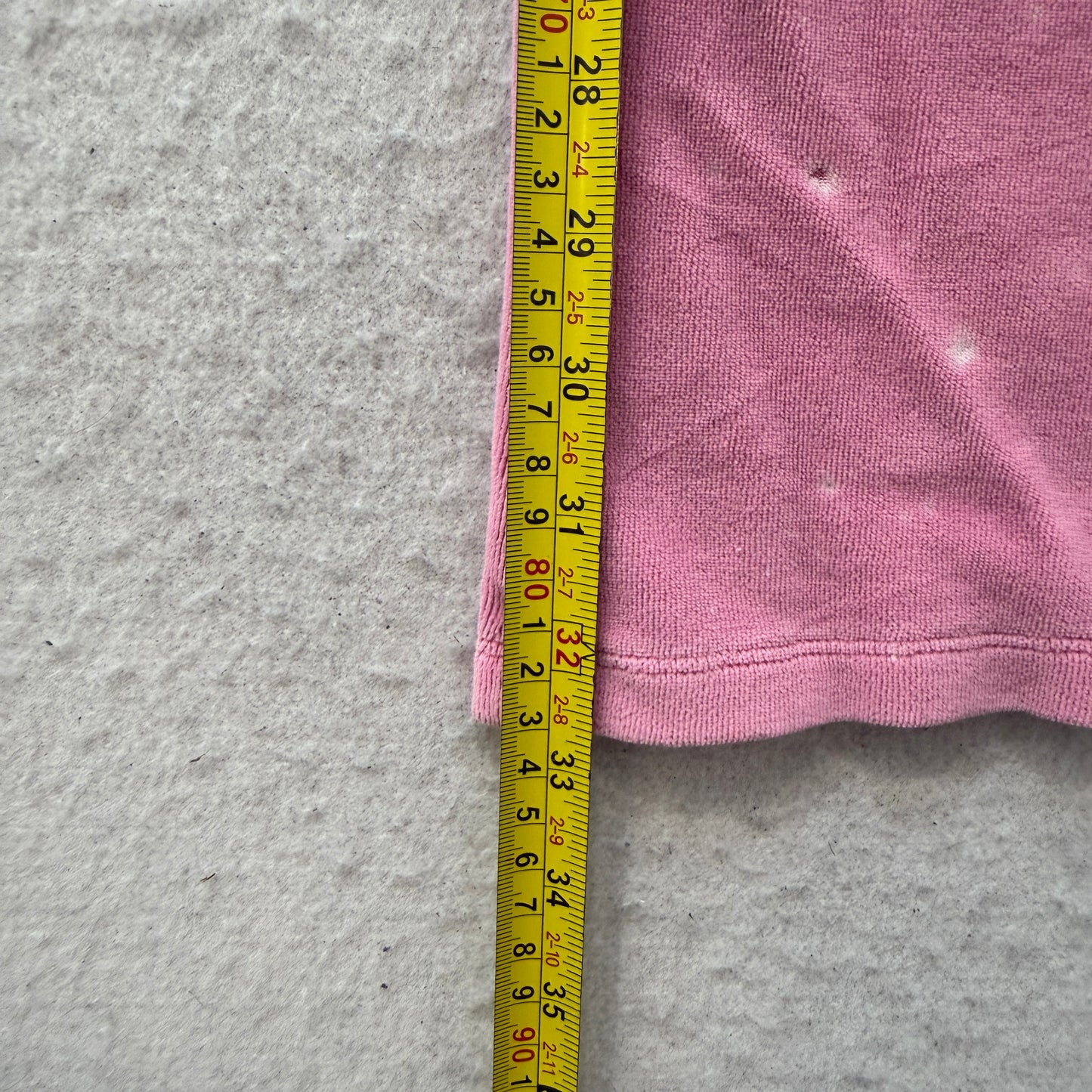 Victoria's Secret PINK Womens Pink Velour Flared Track Pants Rhinestone Size M