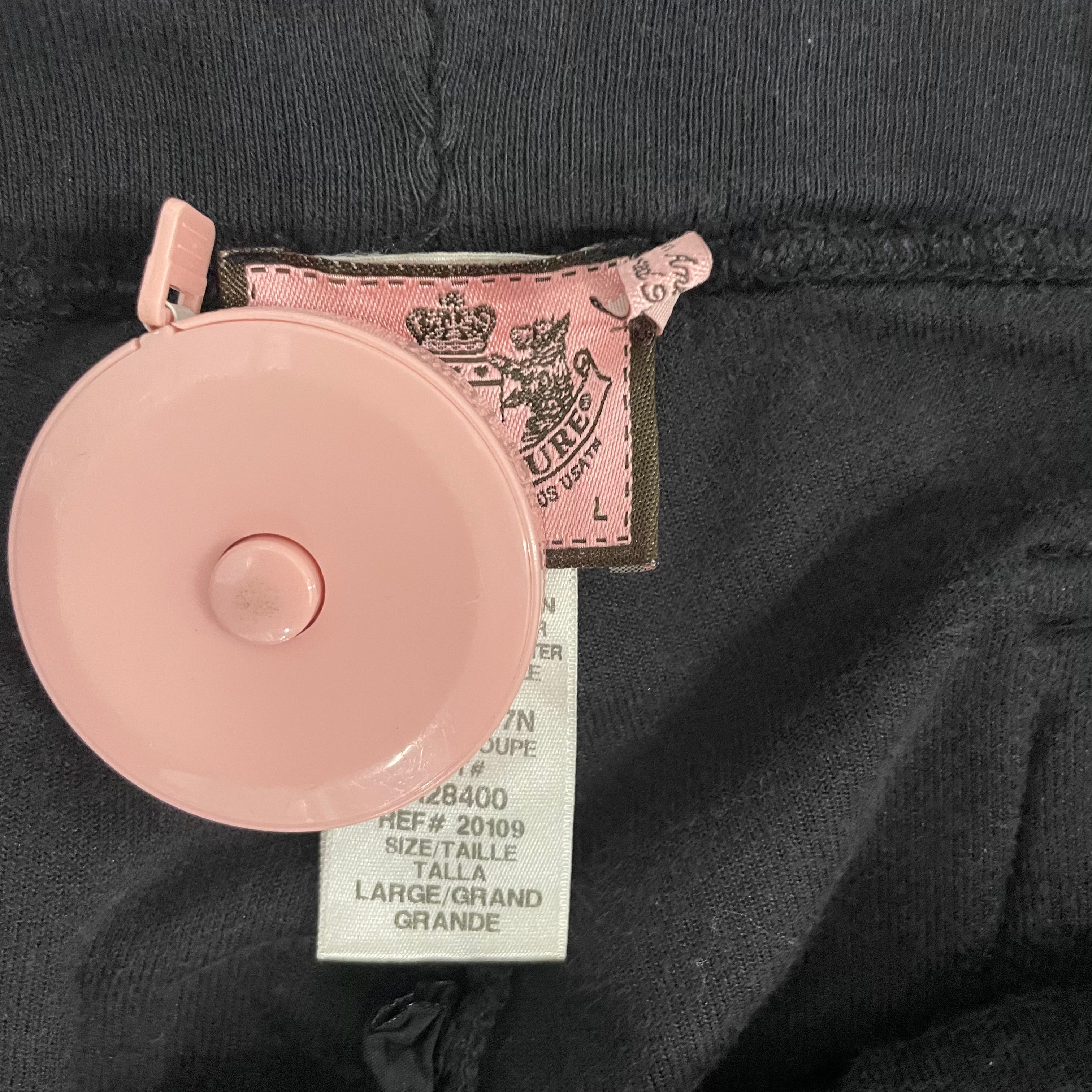 Vintage Juicy Couture Black Velour Flared Pants Size L