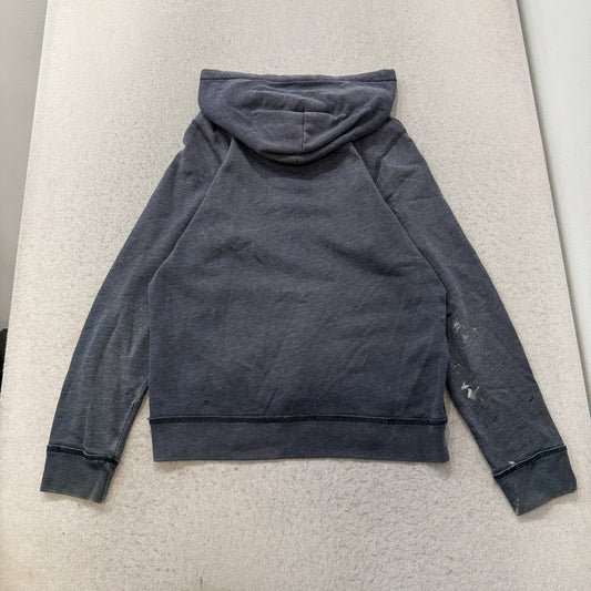 Hollister Pullover Hoodie Men's Navy Blue Seagull Logo Kangaroo Pocket Size M photo 2