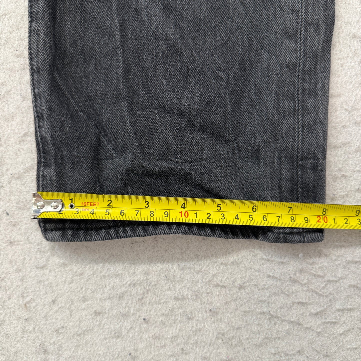 Levi's 501 Waterless Men's Black Denim Jeans Zip-Fly Pockets Classic Size 36x30