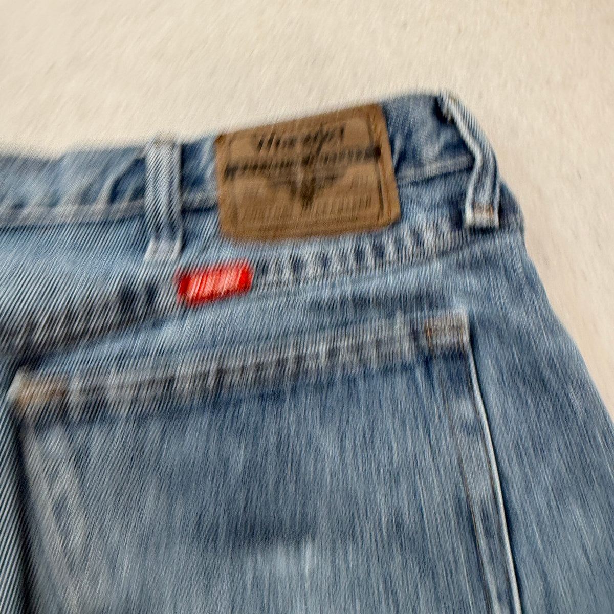 Wrangler Regular Fit Jeans Men's Light Wash Blue Denim Five Pocket Size 36x34 photo 7
