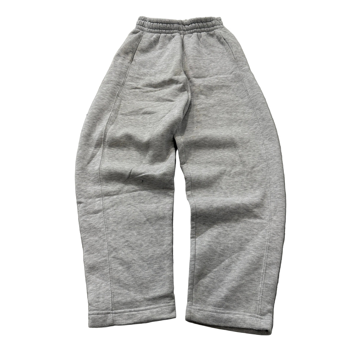 Zara Women's Grey Fleece Sweatpants Pockets Elastic Waistband Wide Leg Size S