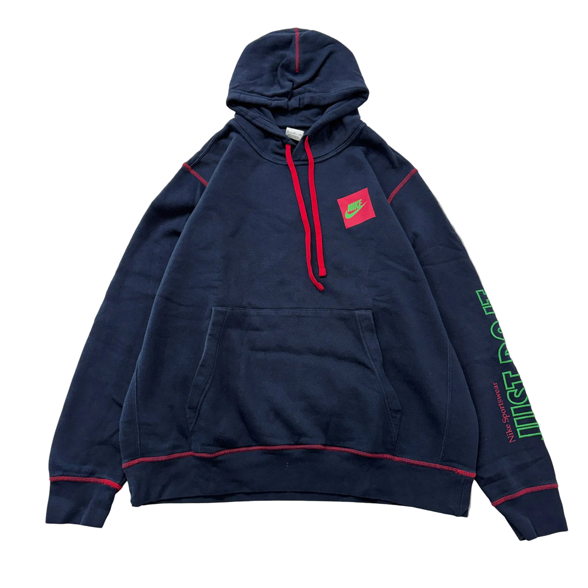 Nike Sportswear Just Do It Navy Pullover Hoodie Size XL photo 1