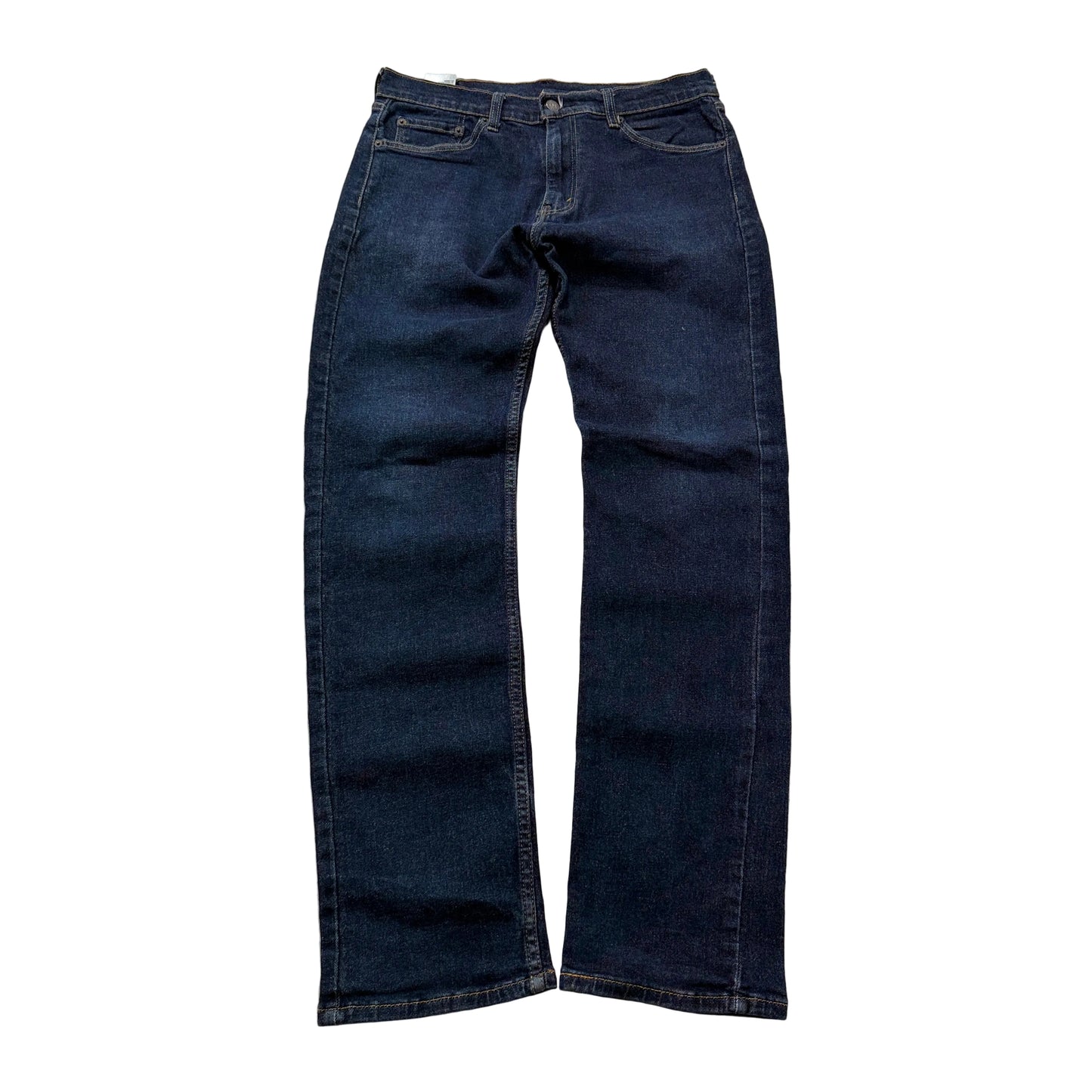 Levi's 505 Men's Blue Denim Jeans Straight Zip-Fly Pocket Classic Size W33xL34