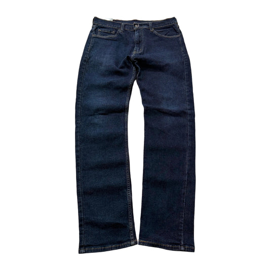 Levi's 505 Men's Blue Denim Jeans Straight Zip-Fly Pocket Classic Size W33xL34