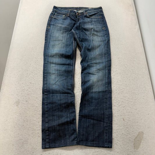 People's Liberation Women's Blue Denim Jeans Bootcut Pockets Classic Size 29