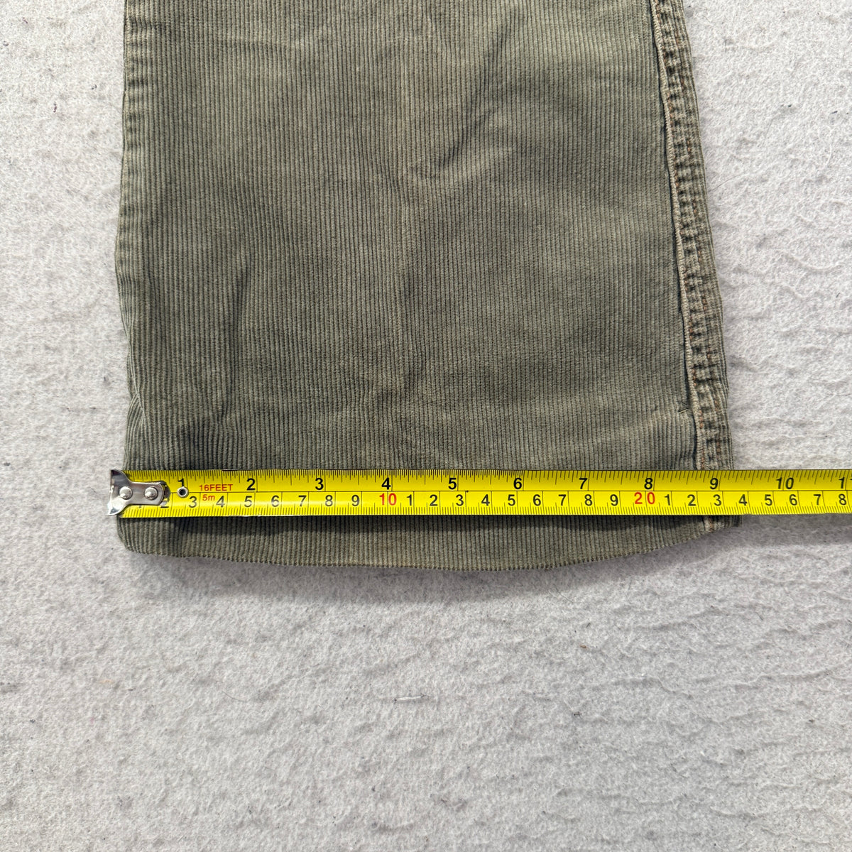 Hollister Olive Corduroy Flare Pants Size 5 photo 6