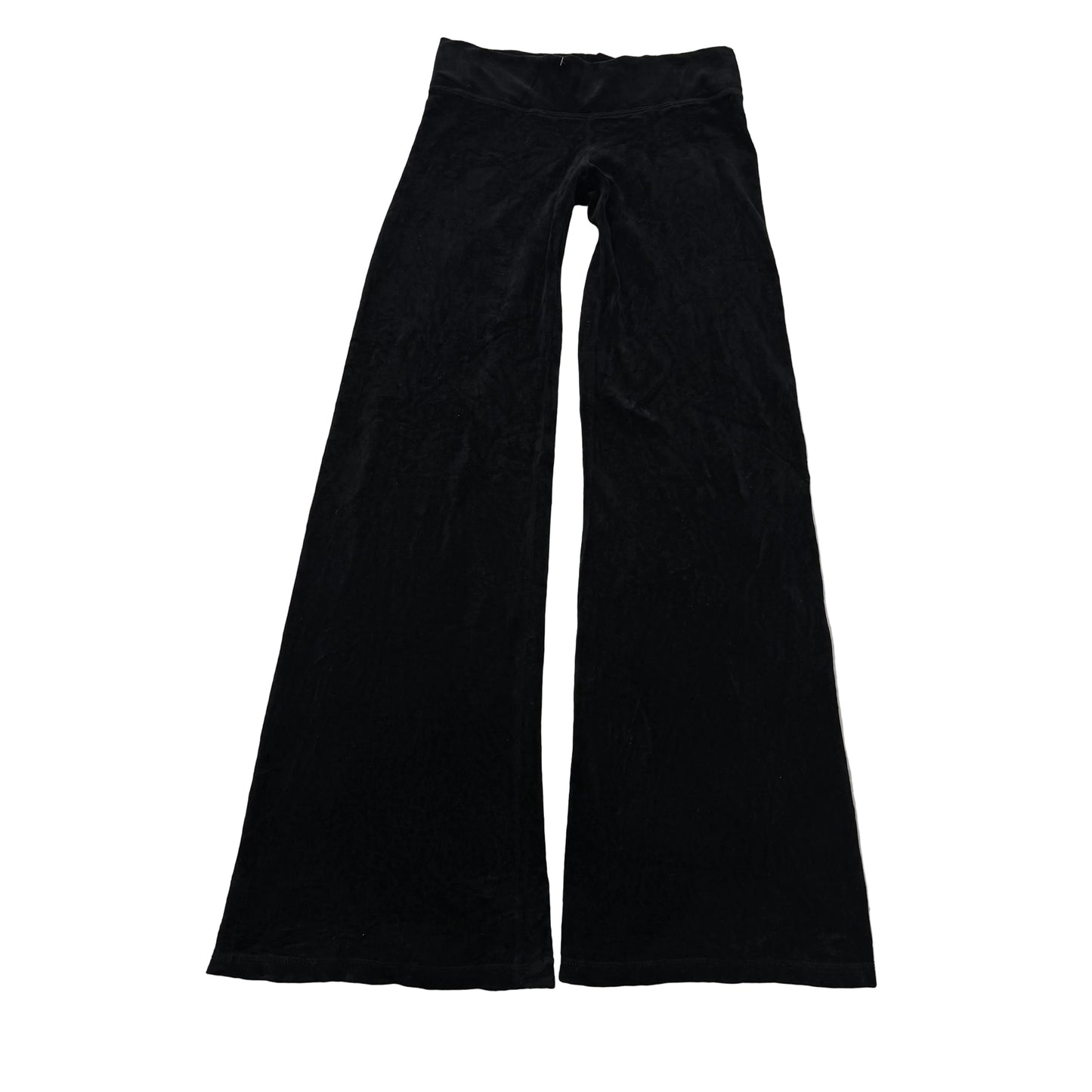 Juicy Couture Women's Black Velour Flared Track Pants Low Rise Loungewear Size P
