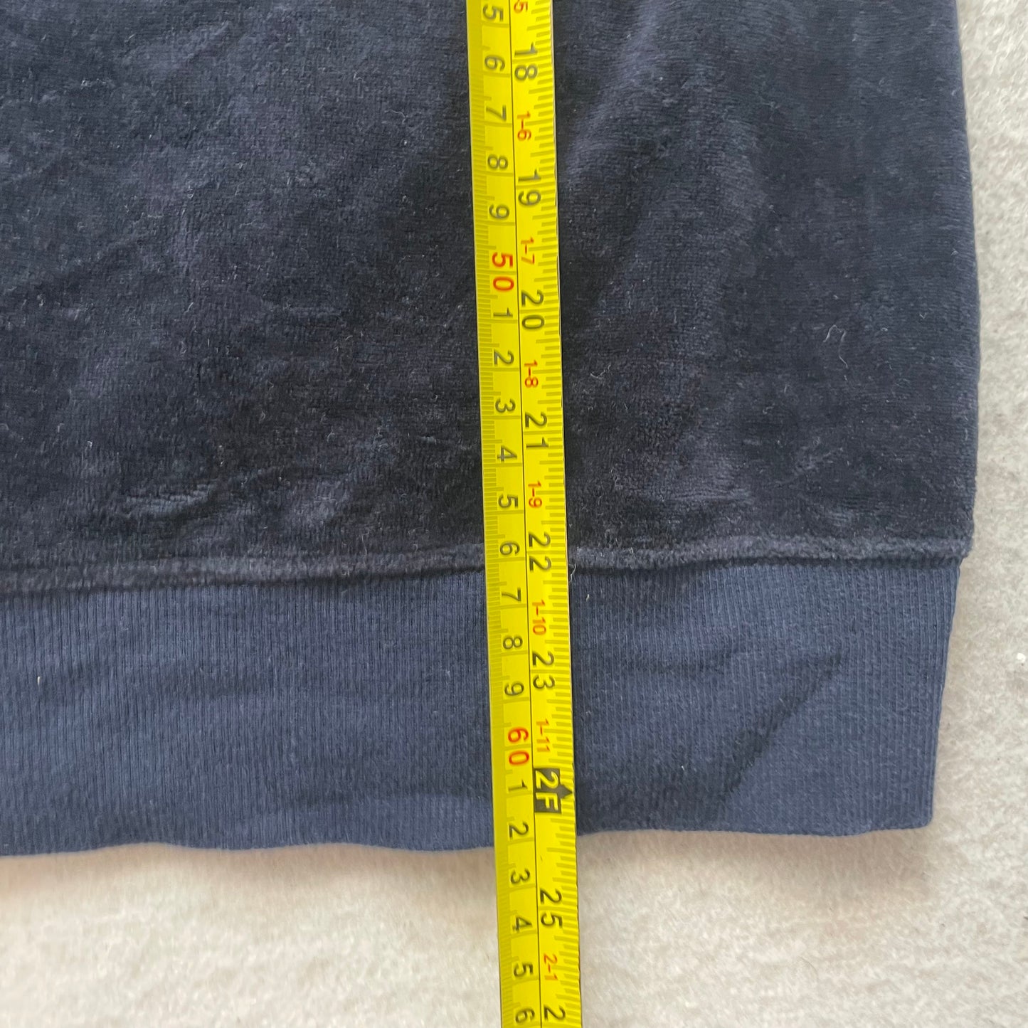 Vintage Juicy Couture Women's Navy Velour Zip-Up Track Jacket Pockets Y2K Size L