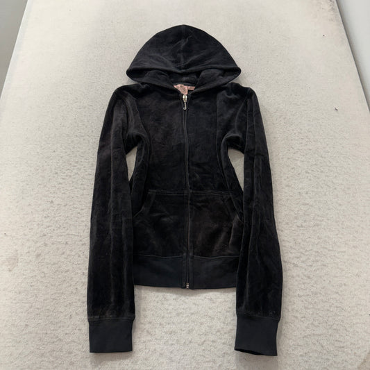 Vintage Juicy Couture Scottie Dogs Women's Black Velour Tracksuit Set Y2K Size S