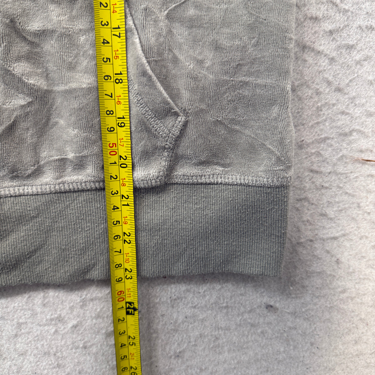 Juicy Couture Cupcake Couture Women's Grey Velour Zip-Up Hoodie Pockets Size XL