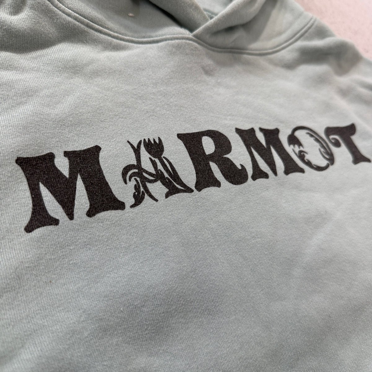 Marmot Mountain Works Men's Sage Green Pullover Hoodie Kangaroo Pocket Size XS
