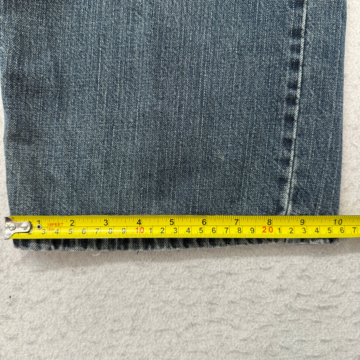 Levi's Denizen 299 Men's Blue Denim Jeans Loose Fit Zip-Fly Pockets Size W38