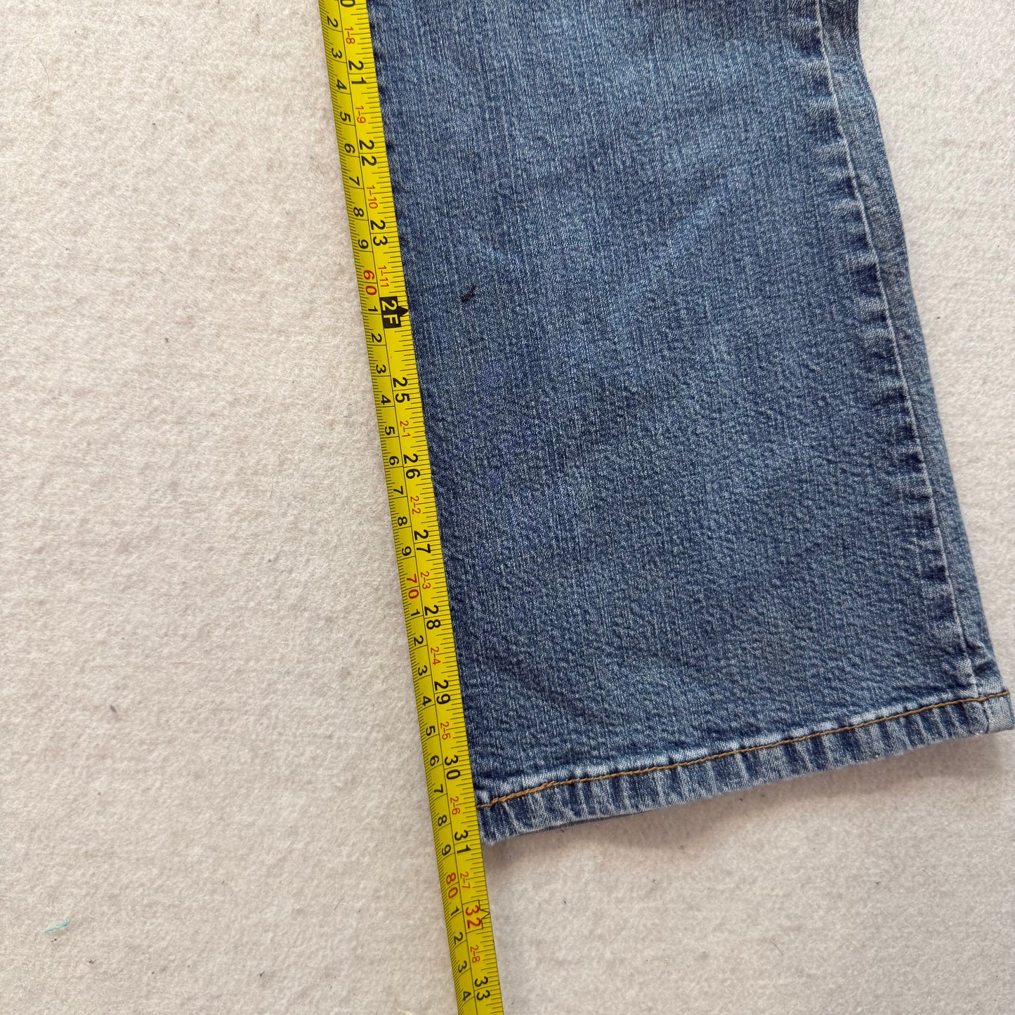 Levi's Strauss & Co 524 Too Superlow Womens Blue Denim Bootcut Jeans Y2K Size 5M