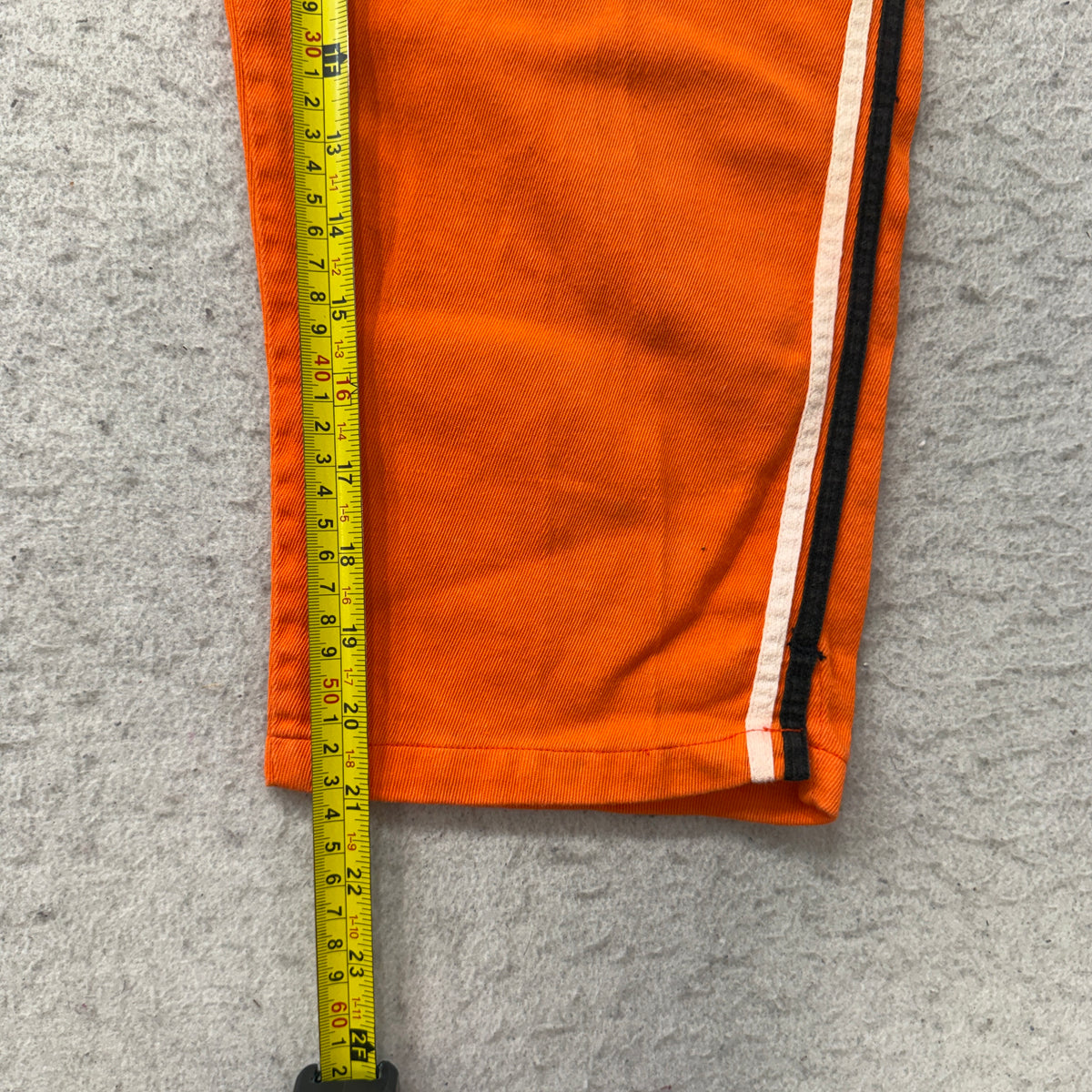 Vintage Orange Side Stripe Cropped Pants Size M photo 4