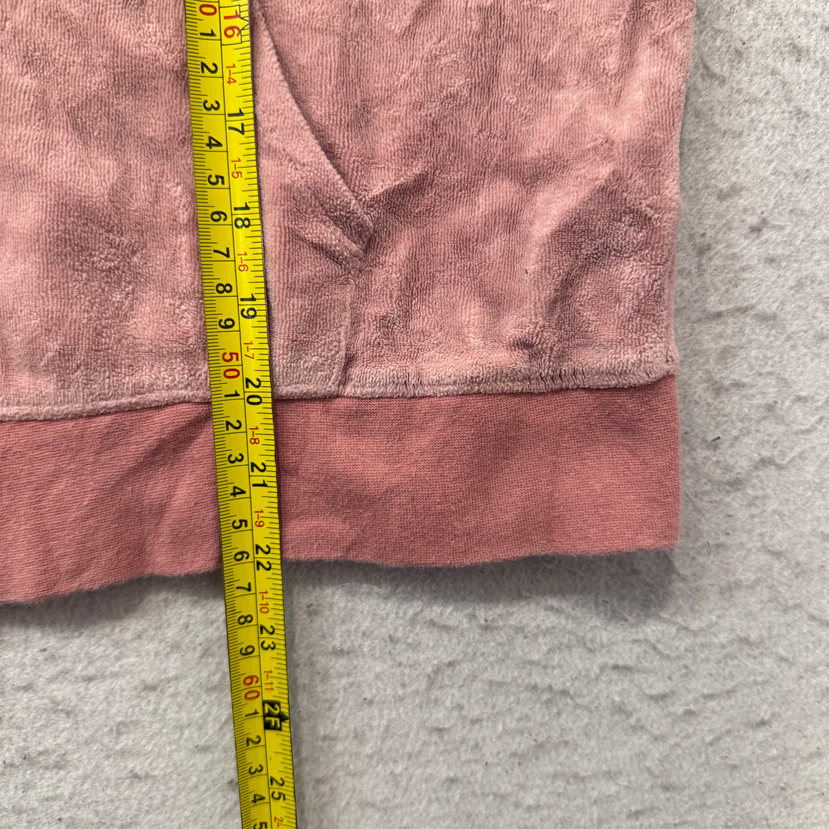Vintage Juicy Couture Women's Dusty Pink Zip-Up Hoodie Pockets Drawstring Size L