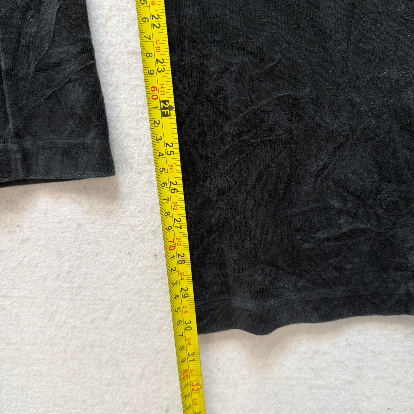 Juicy Couture Jet Black Velour Tracksuit Set Zip Up Hoodie & Flared Pant Size S