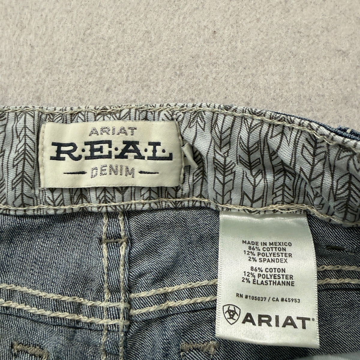 Ariat REAL Boot Cut Jeans Dark Wash Size 27 photo 3