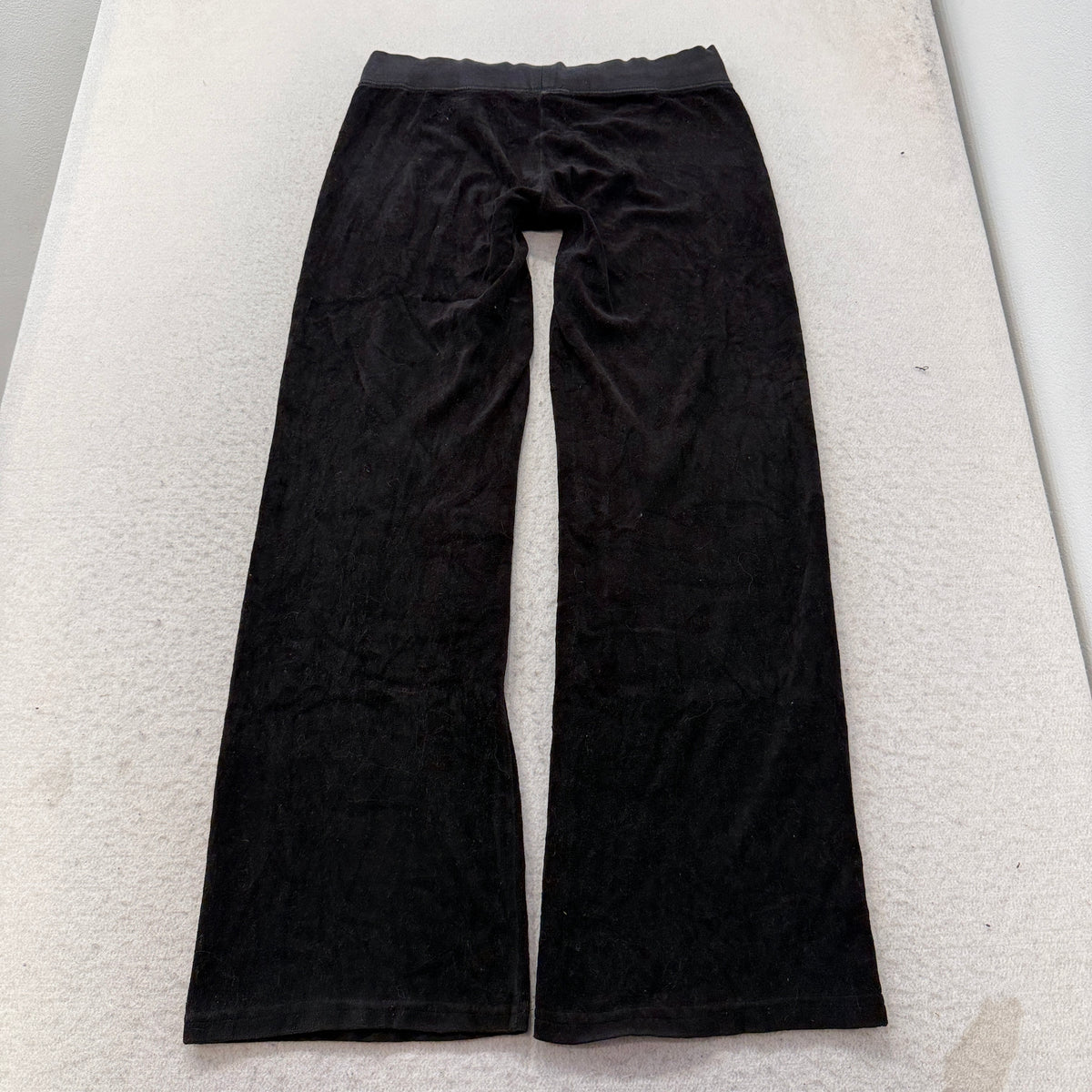 Vintage Juicy Couture Scottie Dogs Women's Black Velour Tracksuit Set Y2K Size S