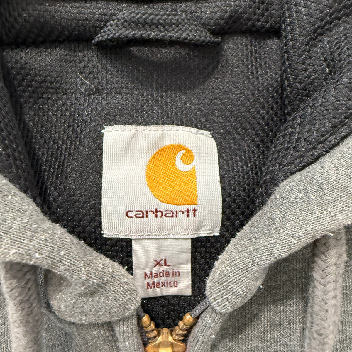Carhartt Andersen Grey Thermal Lined Full Zip Hoodie Size XL photo 3