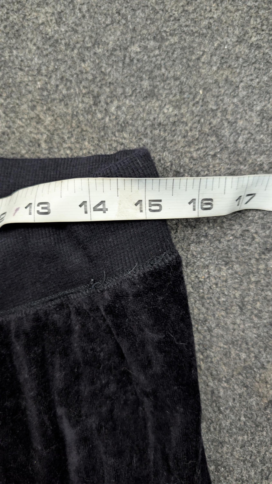 Vintage Juicy Couture Black Velour Tracksuit Bottoms | Y2K Flare Leg Sweatpants