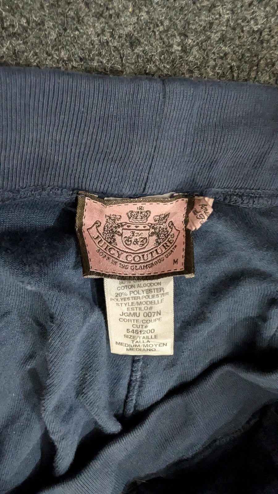 Vintage Juicy Couture Velour Tracksuit Set | Y2K Navy Blue Hoodie & Sweatpants
