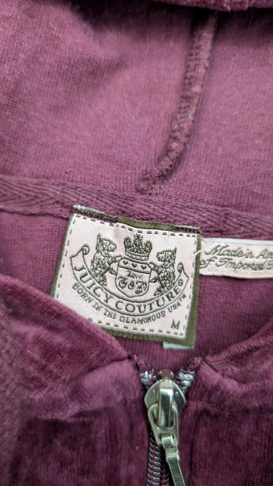 Vintage Juicy Couture Top Y2K Scottie Dog Graphic Velour Long Sleeve