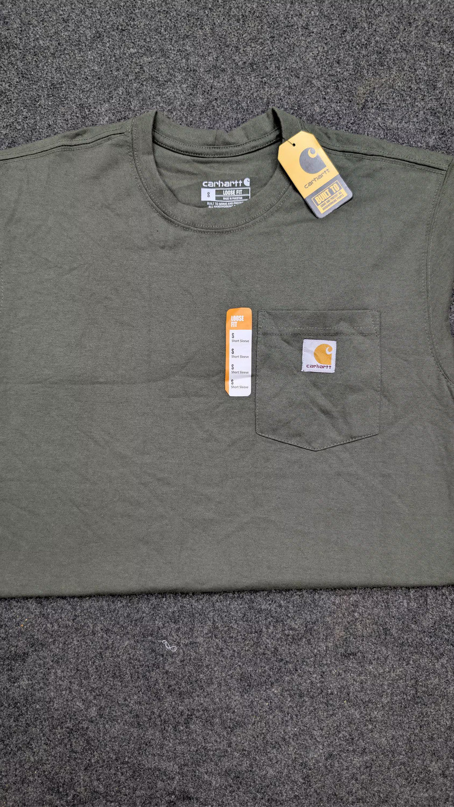 Carhartt K87 Heavyweight Pocket T-Shirt Black, Men's Loose Fit, New with Tags