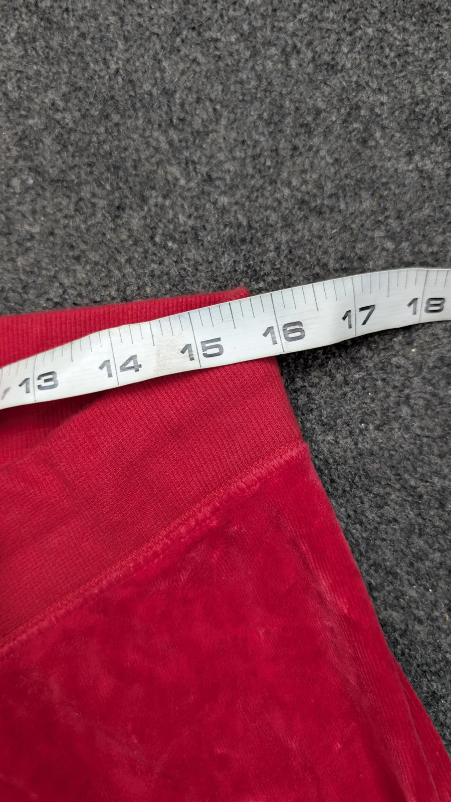 Vintage Juicy Couture Red Velour Tracksuit Bottoms | Y2K Flare Leg Sweatpants