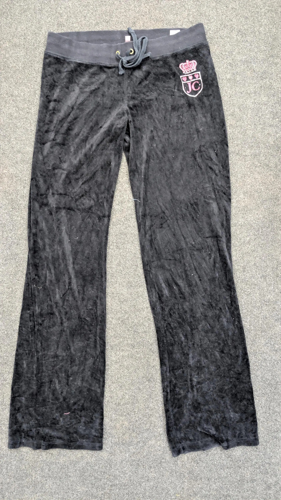 Vintage Juicy Couture Velour Tracksuit Bottoms | Y2K Flare Leg Sweatpants