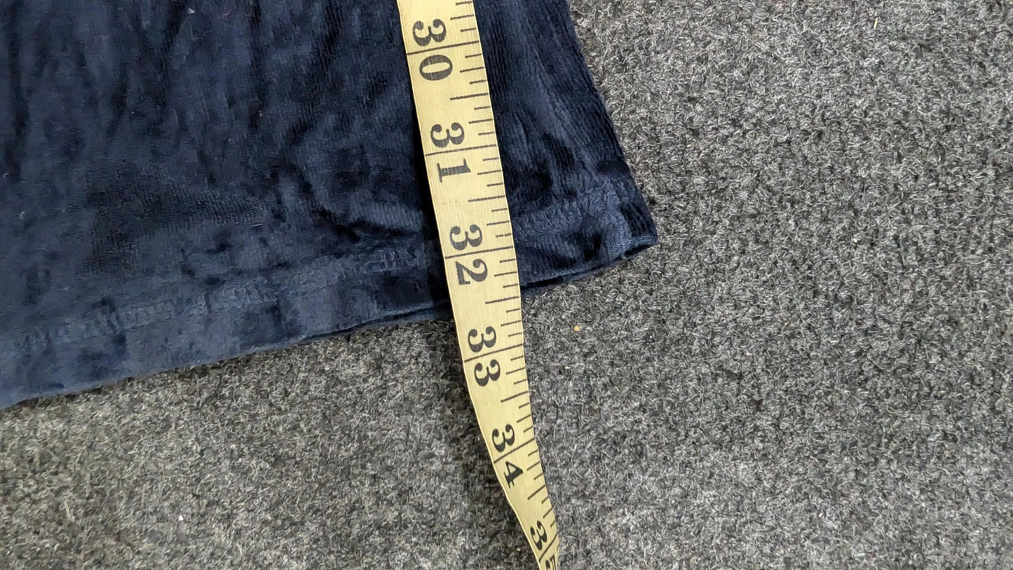 Vintage Juicy Couture Velour Tracksuit Set | Y2K Navy Blue Hoodie & Sweatpants