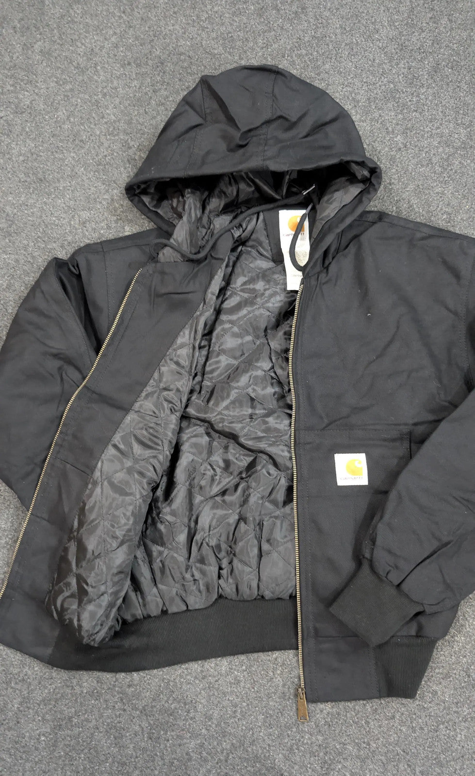 Carhartt Reworked Black Canvas Jacket | NWT