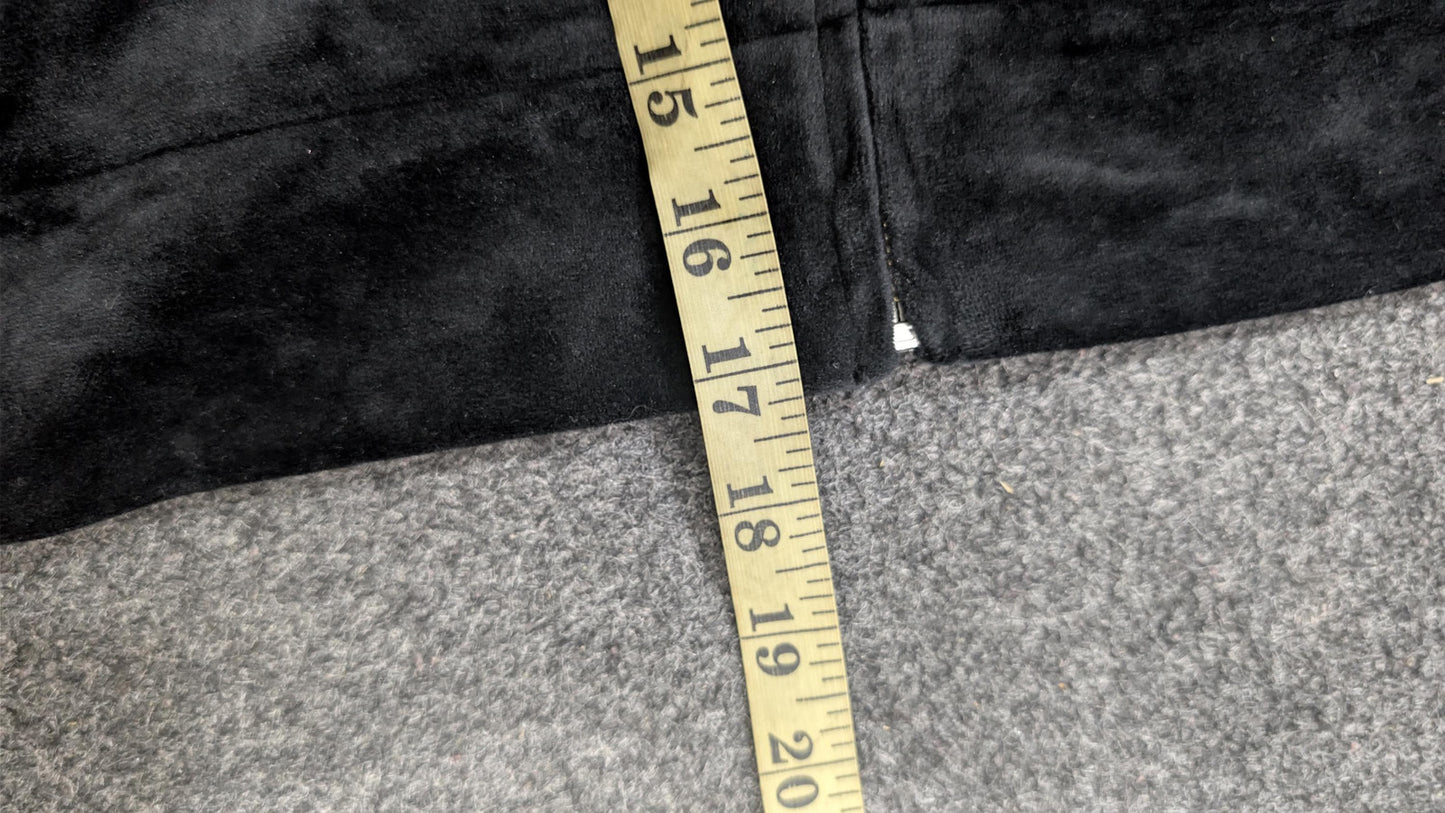 Vintage Juicy Couture Velour Tracksuit Set | Y2K Black Hoodie and Sweatpants (S