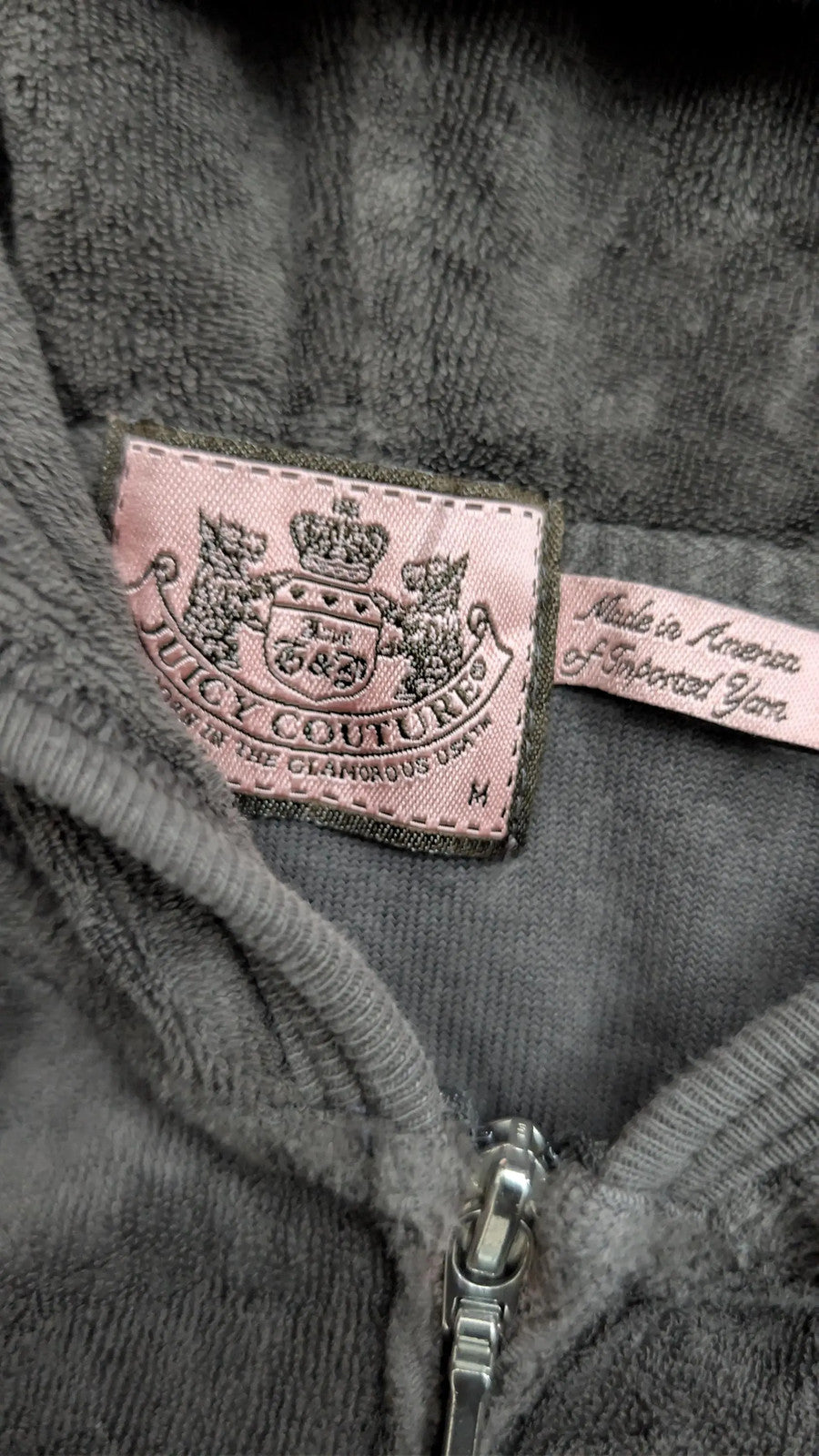 Vintage Juicy Couture Top Y2K Juicy Rare Graphic Velour Long Sleeve