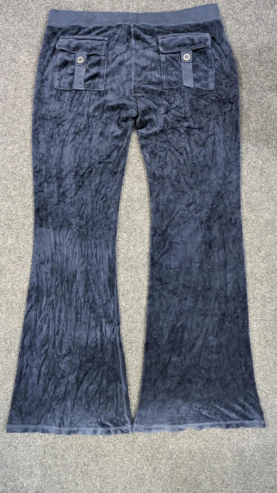 Vintage Juicy Couture Velour Tracksuit Set | Y2K Navy Blue Hoodie & Sweatpants