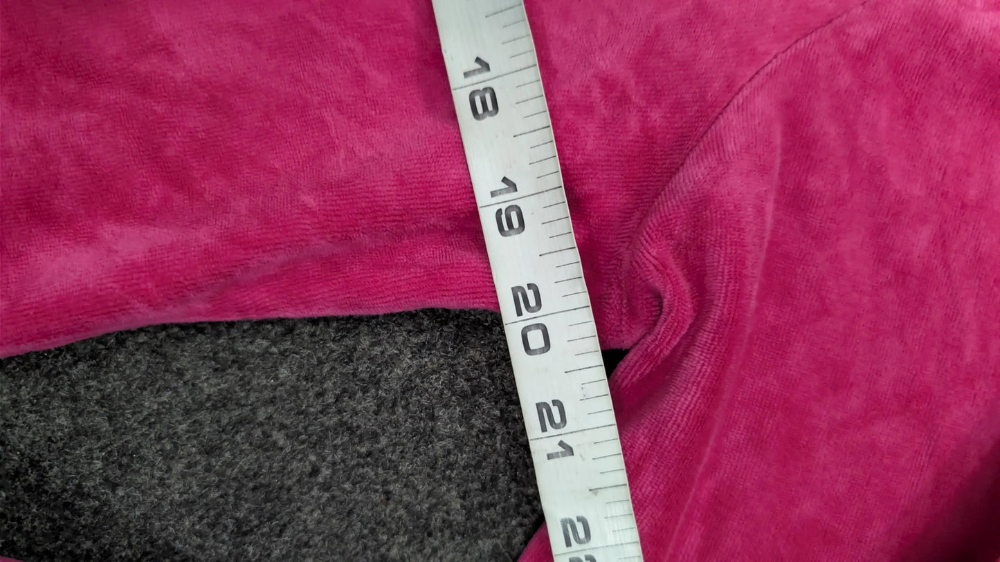 Vintage Juicy Couture Velour Zip-Up Hoodie – Pink Y2K Heritage Design