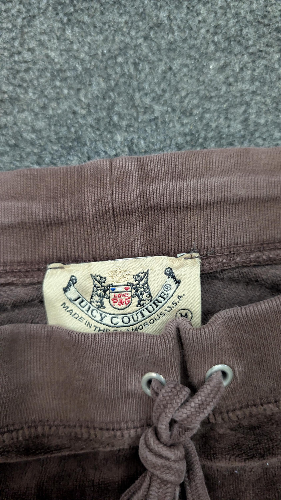 Vintage Juicy Couture Brown Velour Tracksuit Bottoms | Y2K Flare Leg Sweatpants