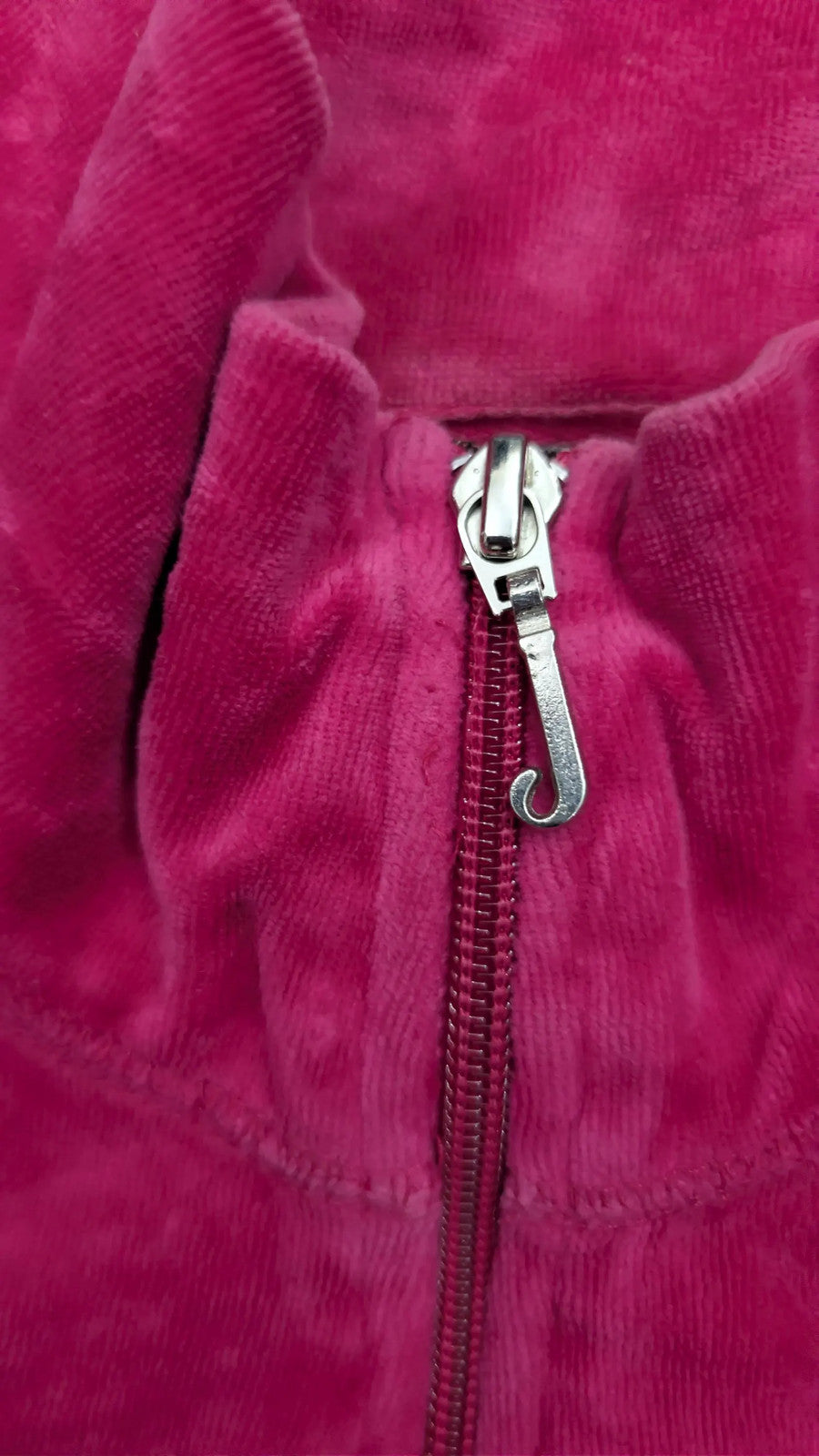 Vintage Juicy Couture Velour Zip-Up Hoodie – Pink Y2K Heritage Design