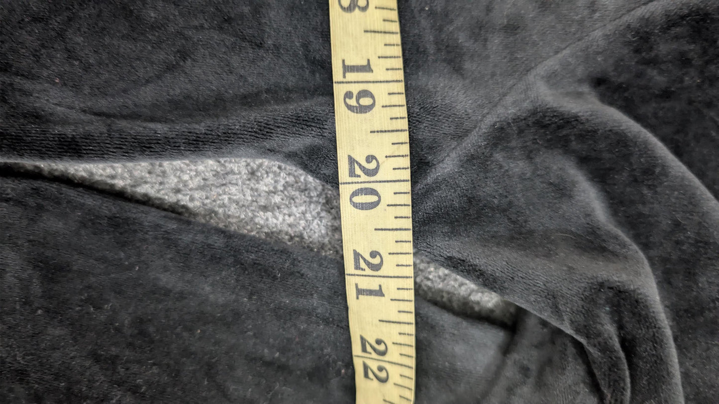 Vintage Juicy Couture Velour Tracksuit Set | Y2K Black Hoodie and Sweatpants (S