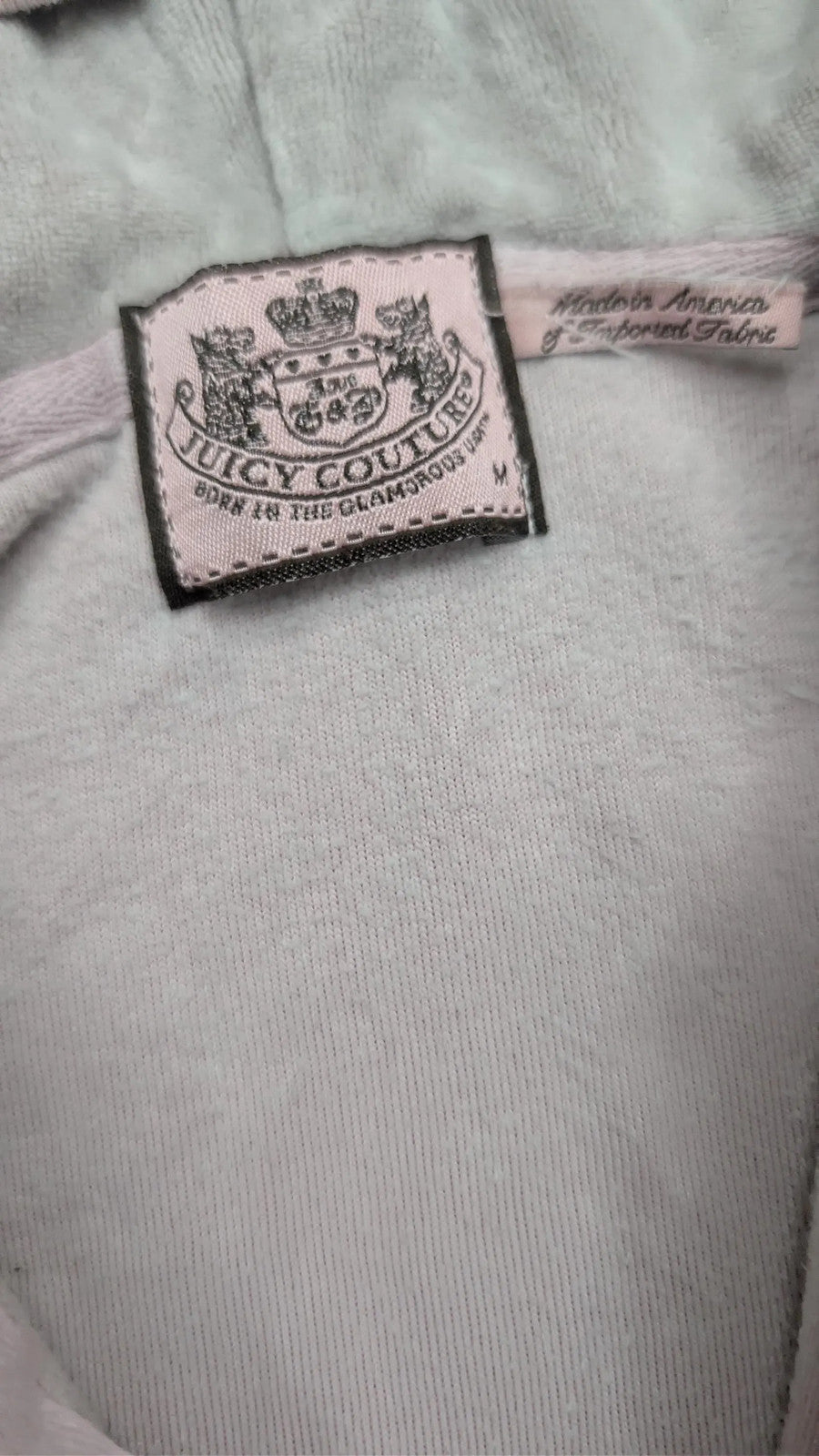 Vintage Juicy Couture Top Y2K Juicy Highness Rare Graphic Velour Long Sleeve