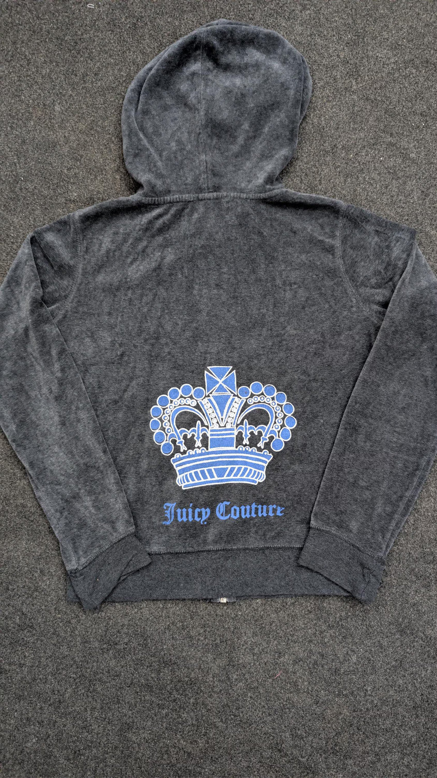 Vintage Juicy Couture Top Y2K Juicy Rare Graphic Velour Long Sleeve