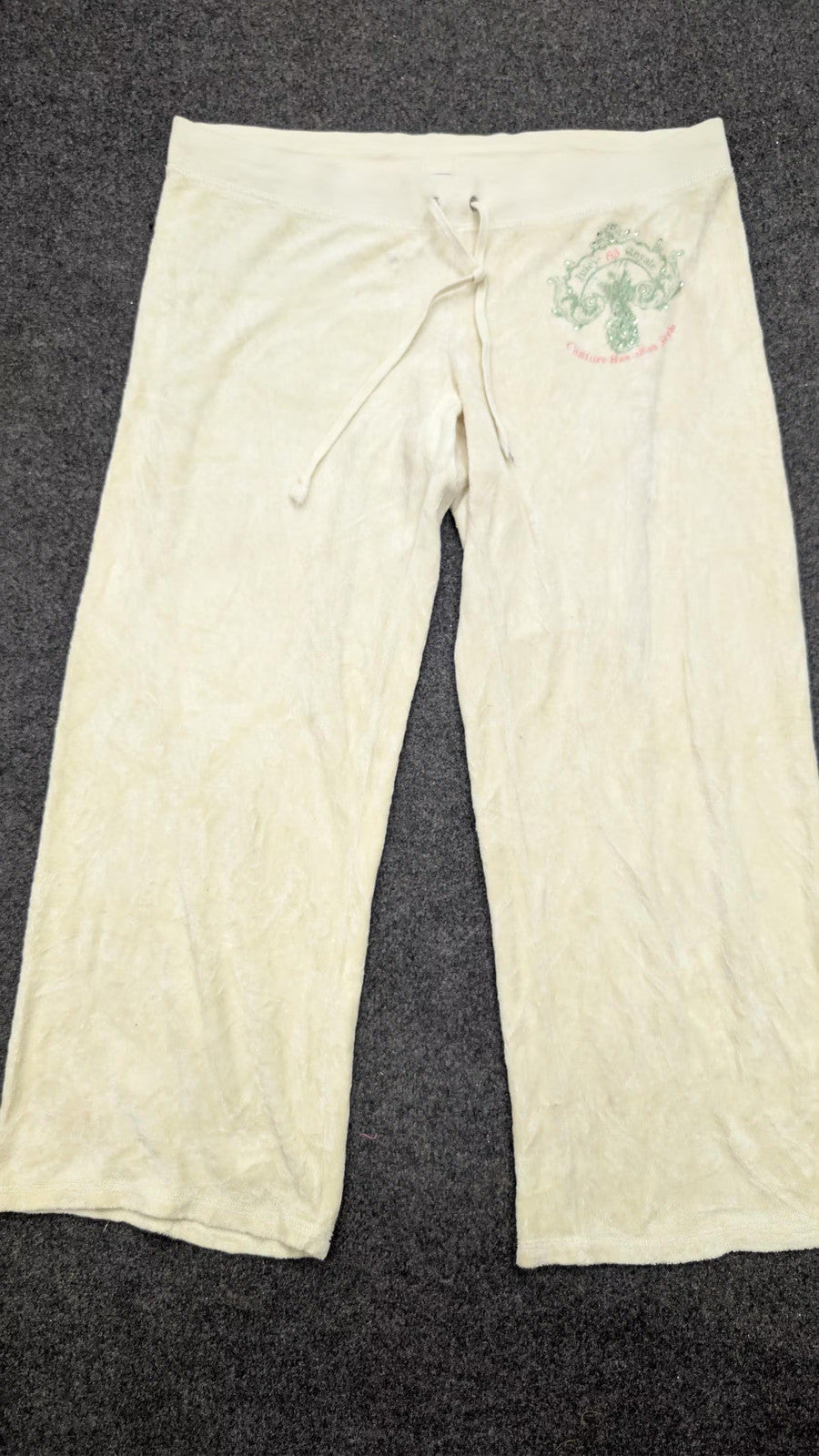 Vintage Juicy Couture Velour Tracksuit Bottoms | Y2K Flare Leg Sweatpants