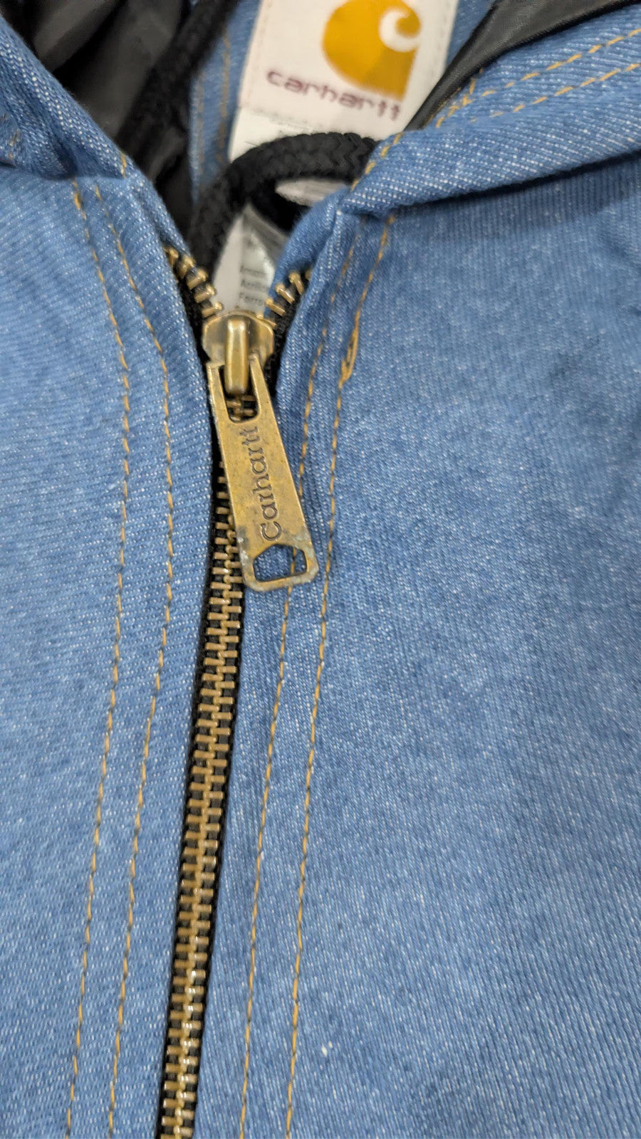 Carhartt Reworked Blue Denim x Canvas Jacket | NWT
