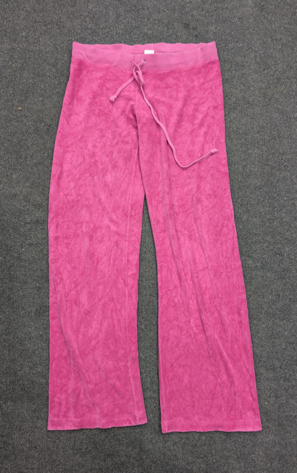 Vintage Juicy Couture Pink Velour Tracksuit Bottoms | Y2K Flare Leg Sweatpants