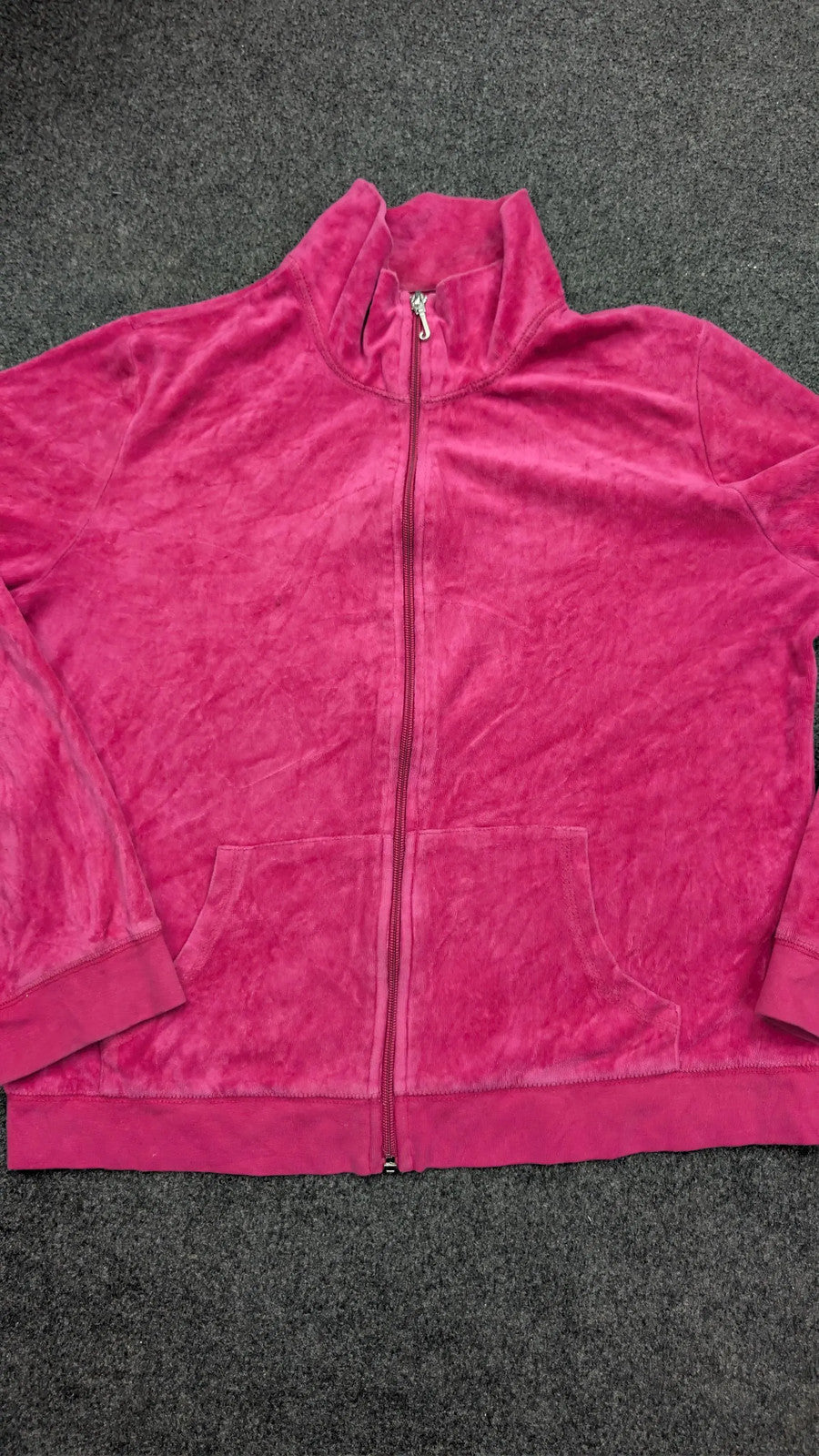 Vintage Juicy Couture Velour Zip-Up Hoodie – Pink Y2K Heritage Design