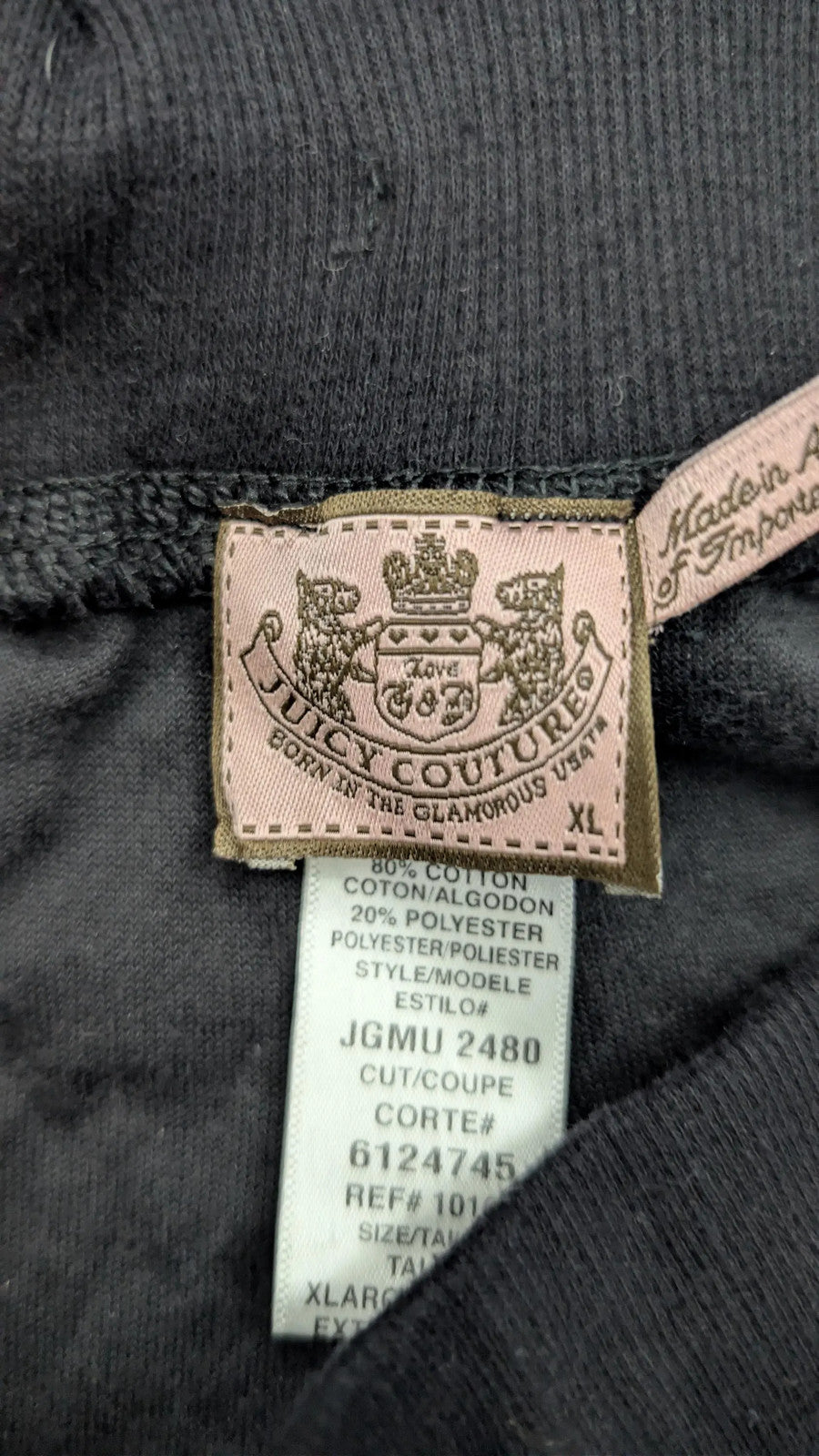 Vintage Juicy Couture Black Velour Tracksuit Bottoms | Y2K Flare Leg Sweatpants