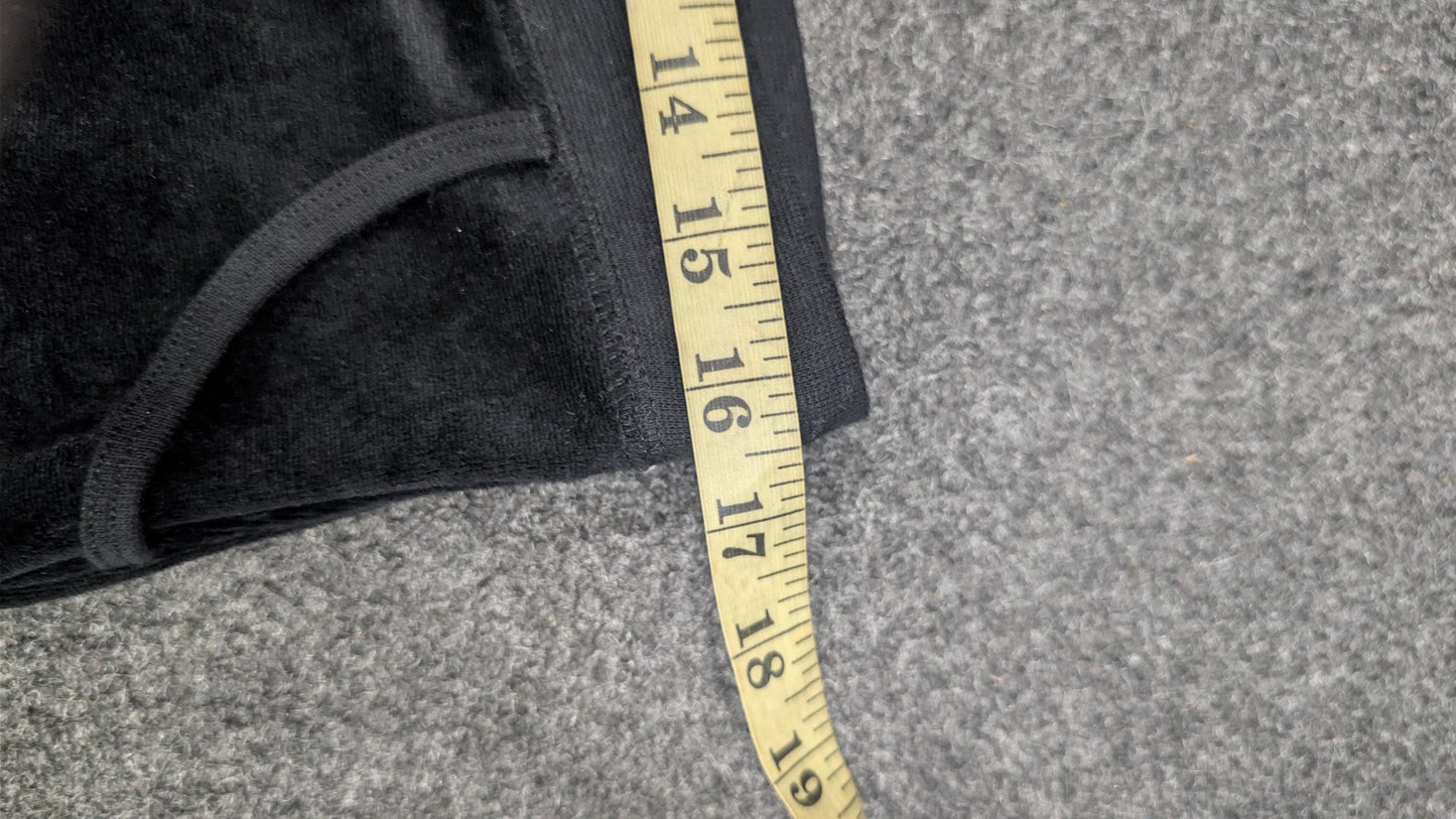 Vintage Juicy Couture Velour Tracksuit Set | Y2K Black Hoodie and Sweatpants (S