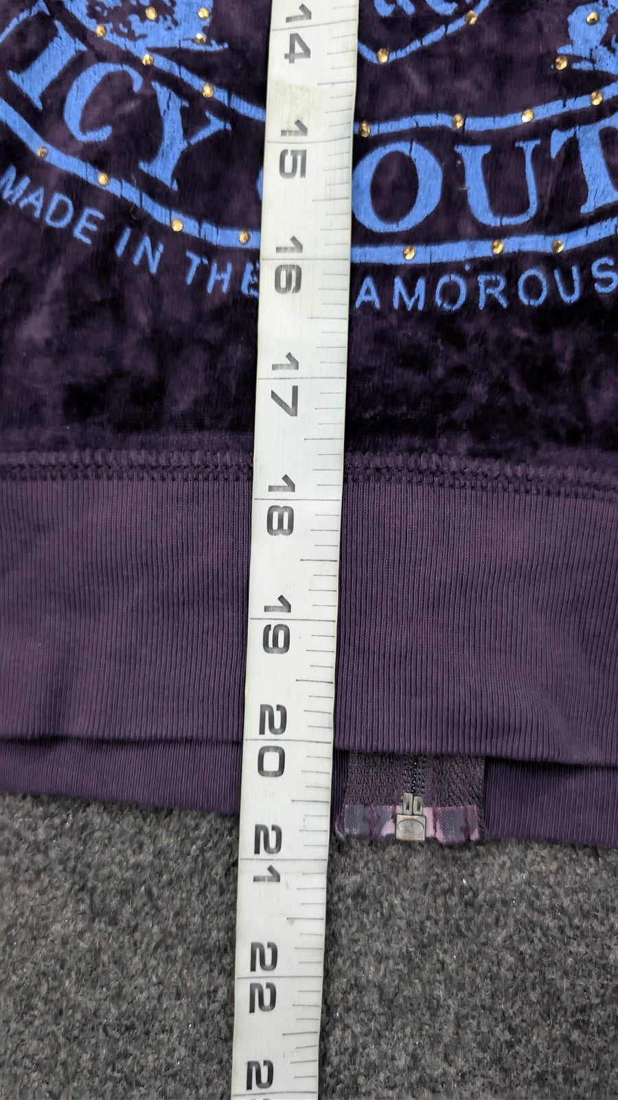 Vintage Juicy Couture Top Y2K Scottie Dog Graphic Velour Long Sleeve