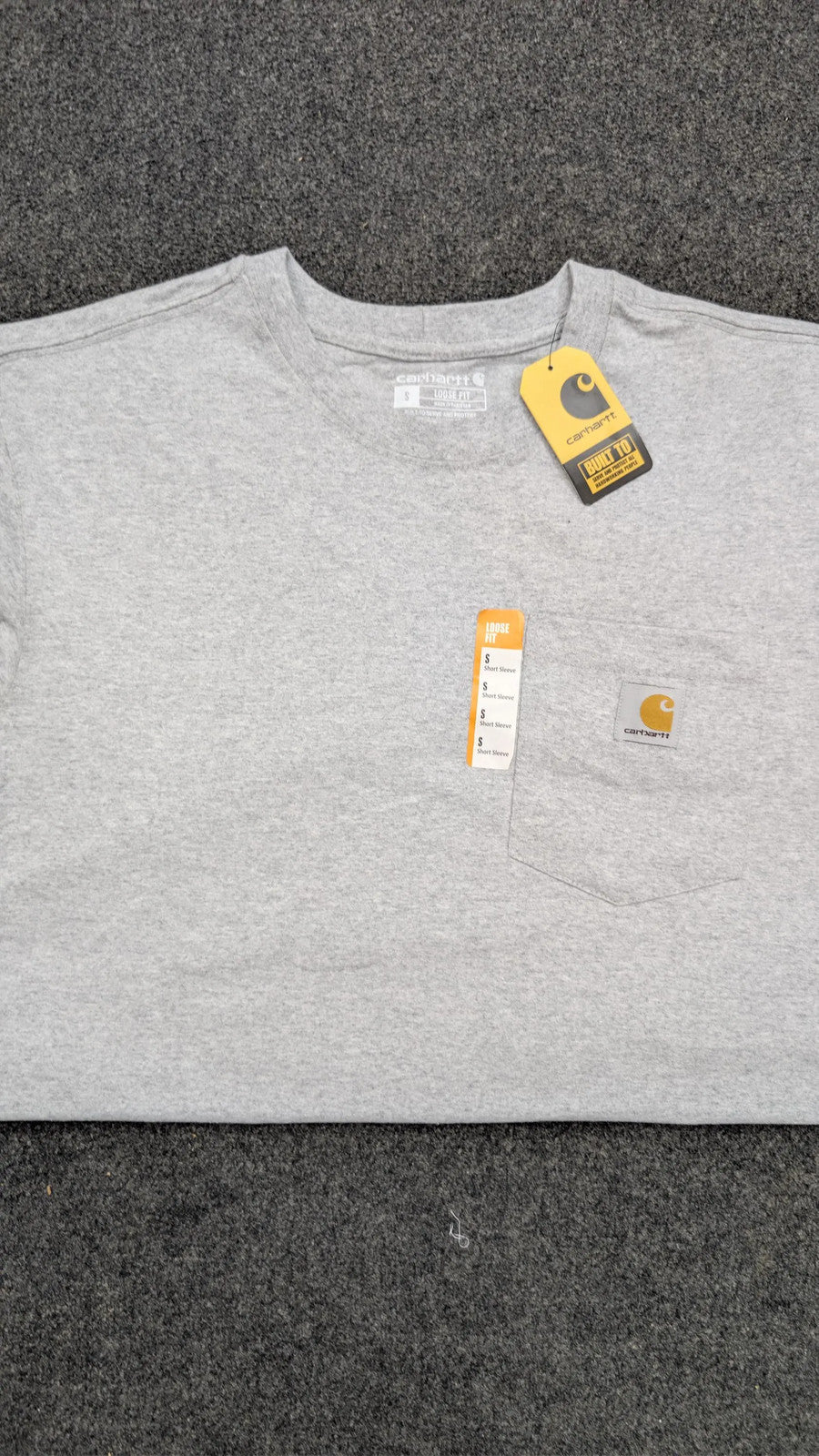 Carhartt K87 Heavyweight Pocket T-Shirt Black, Men's Loose Fit, New with Tags