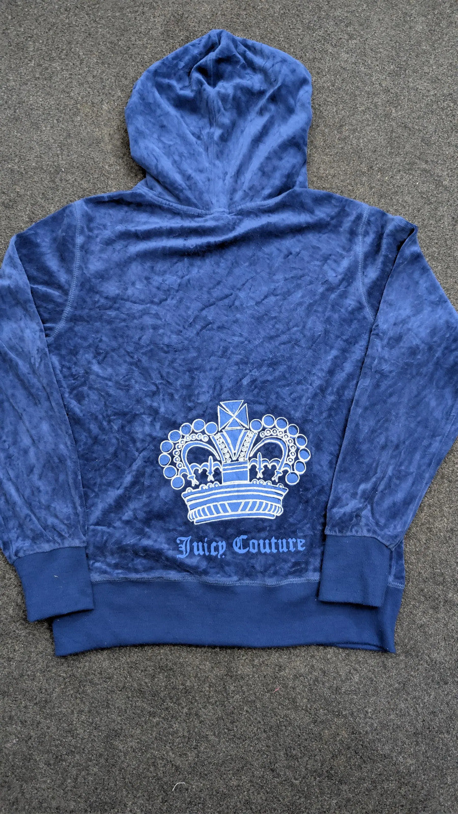 Vintage Juicy Couture Top Y2K Juicy Rare Graphic Velour Long Sleeve